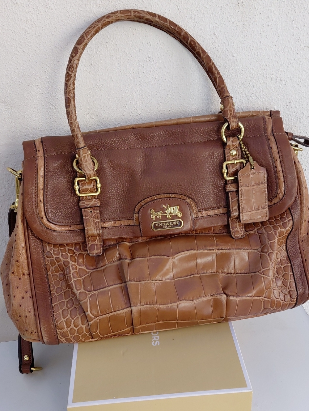 Coach Tan Leather Satchel